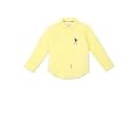 U.S. POLO ASSN. Boys Cotton Solid Regular Fit Shirt