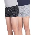U.S. Polo ASSN. Boys Mid Rise Cotton Spandex OKT01 Trunks (Pack of 2)