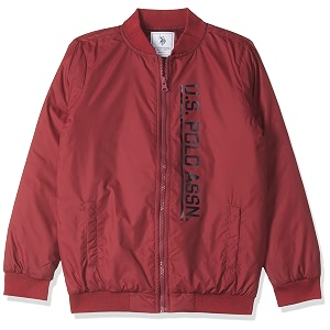 us polo assn kids regular fit polyester hooded jackets