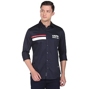 U.S. POLO ASSN. Brand Printed Tailored Fit