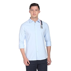 U.S. POLO ASSN. Brand Printed Tailored Fit