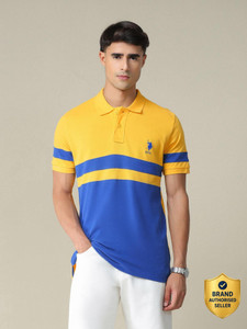 U.S. POLO ASSN. Colorblock Men Polo Neck