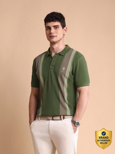 U.S. POLO ASSN. Colorblock Men Polo Neck