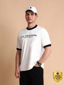 U.S. Polo Assn. Denim Co. Men Graphic Print Crew Neck Pure Cotton White T-Shirt