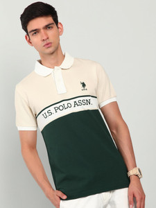 U.S. POLO ASSN. Embroidered Men Polo Neck