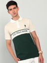 U.S. POLO ASSN. Embroidered Men Polo Neck