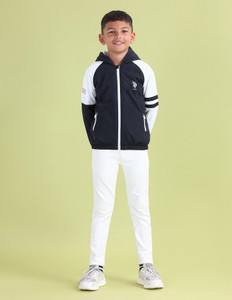 us polo assn full sleeve solid boys jacket