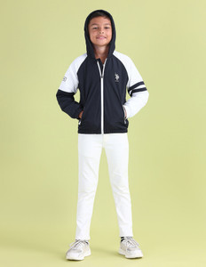 us polo assn full sleeve solid boys jacket