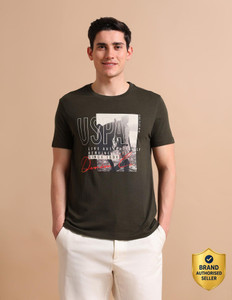 U.S. POLO ASSN. Graphic Print Men Round