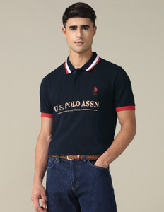 U.S. POLO ASSN. Graphic Print Men Polo