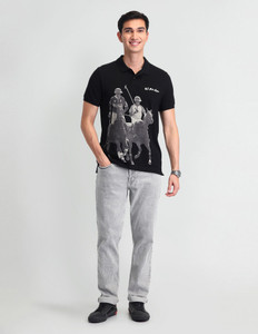 U.S. POLO ASSN. Graphic Print Men Polo