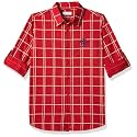 U.S. Polo ASSN. Boys Regular Fit Checkered Cotton Shirt