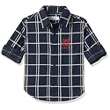 U.S. Polo ASSN. Boys Regular Fit Checkered Cotton Shirt
