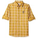 U.S. Polo ASSN. Boys Regular Fit Checkered Cotton Shirt