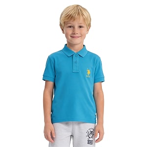 us polo assn kids polo t shirt for boys - 100 cotton embroidered logo kids polo t shirt for boys