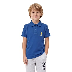 us polo assn kids polo t shirt for boys - 100 cotton embroidered logo kids polo t shirt for boys