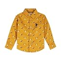 U.S. Polo Assn. Kids Regular fit Geometric Cotton Long Sleeves Casual Shirts (UKSHT0394_Yellow_12M)
