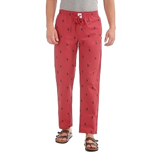 us polo assn i506 signature logo print cotton lounge pants