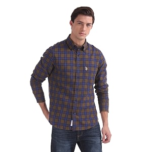 U.S. POLO ASSN. Mens Checkered Regular fit