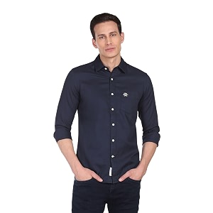 U.S. Polo ASSN. Mens Solid Spread Collar