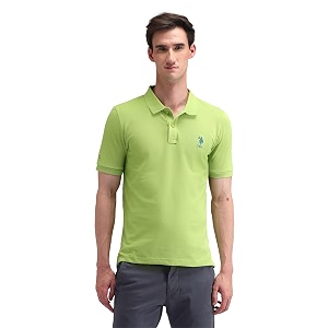 U.S. Polo Assn. Mens Solid Polo Collar