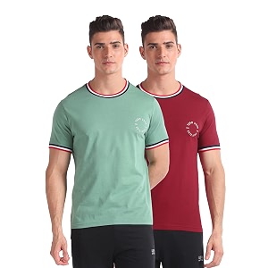 U.S. Polo ASSN. Mens OEE01 Striped Neck