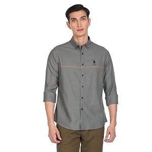 U.S. Polo ASSN. Mens Cotton Striped Slim