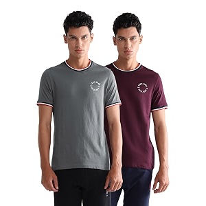 U.S. Polo ASSN. Mens OEE01 Striped Neck