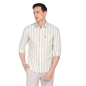 us polo assn men39s cotton striped slim fit shirt