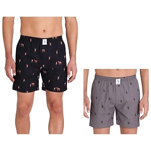 U.S. Polo ASSN. Mens Cotton Boxers Pack