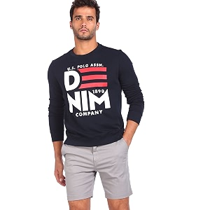 U.S. POLO ASSN. Mens Cotton Crew Neck