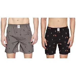 U.S. Polo ASSN. Mens Cotton Boxers Pack
