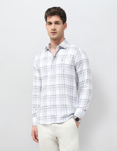 U.S. POLO ASSN. Men Checkered Casual Grey