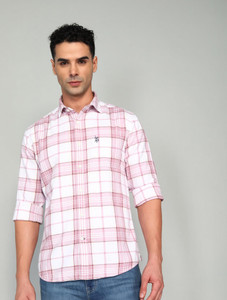 U.S. POLO ASSN. Men Checkered Casual White