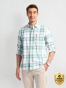 U.S. POLO ASSN. Men Checkered Casual Green