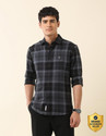 U.S. POLO ASSN. Men Checkered Casual Grey