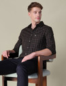 U.S. POLO ASSN. Men Checkered Casual Brown