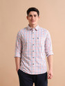 U.S. POLO ASSN. Men Checkered Casual White