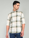 U.S. POLO ASSN. Men Checkered Casual Green