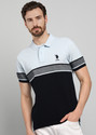 U.S. POLO ASSN. Men Colorblock Polo Neck