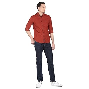 U.S. Polo ASSN. Men Cotton Solid Tailored