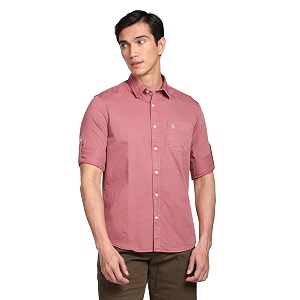 U.S. Polo ASSN. Men Cotton Solid Regular