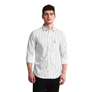 U.S. POLO ASSN. Men Cotton Vertical Striped