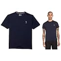 U.S. POLO ASSN. Men Cotton Crew Neck Embroidered Logo I633 Lounge Regular Fit T-Shirt () (Pack of 2)