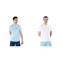 U.S. POLO ASSN. Men Cotton Crew Neck Embroidered Logo I633 Lounge Regular Fit T-Shirt () (Pack of 2)