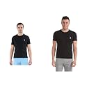 U.S. POLO ASSN. Men Cotton Crew Neck Embroidered Logo I633 Lounge Regular Fit T-Shirt () (Pack of 2)