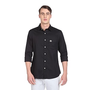 U.S. Polo ASSN. Mens Solid Spread Collar