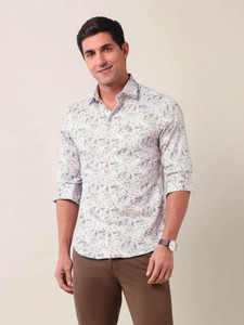 U.S. POLO ASSN. Men Printed Casual White