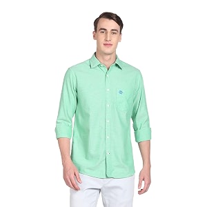 U.S. Polo ASSN. Mens Solid Spread Collar