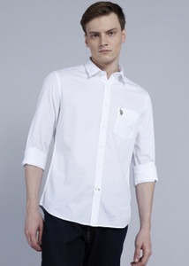 U.S. POLO ASSN. Men Solid Casual White